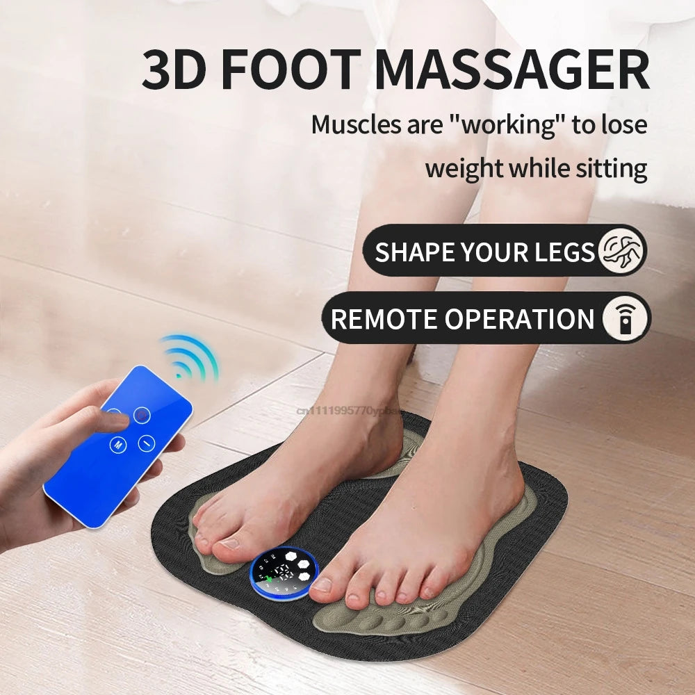 Portable 3D Foot Massager | Acupressure & Microcurrent Pad Foot Massager Pad QXL