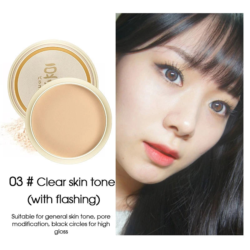 Soy Milk Pressed Powder – Oil Control, Brightening & Waterproof Pressed Setting Powder QXL 03