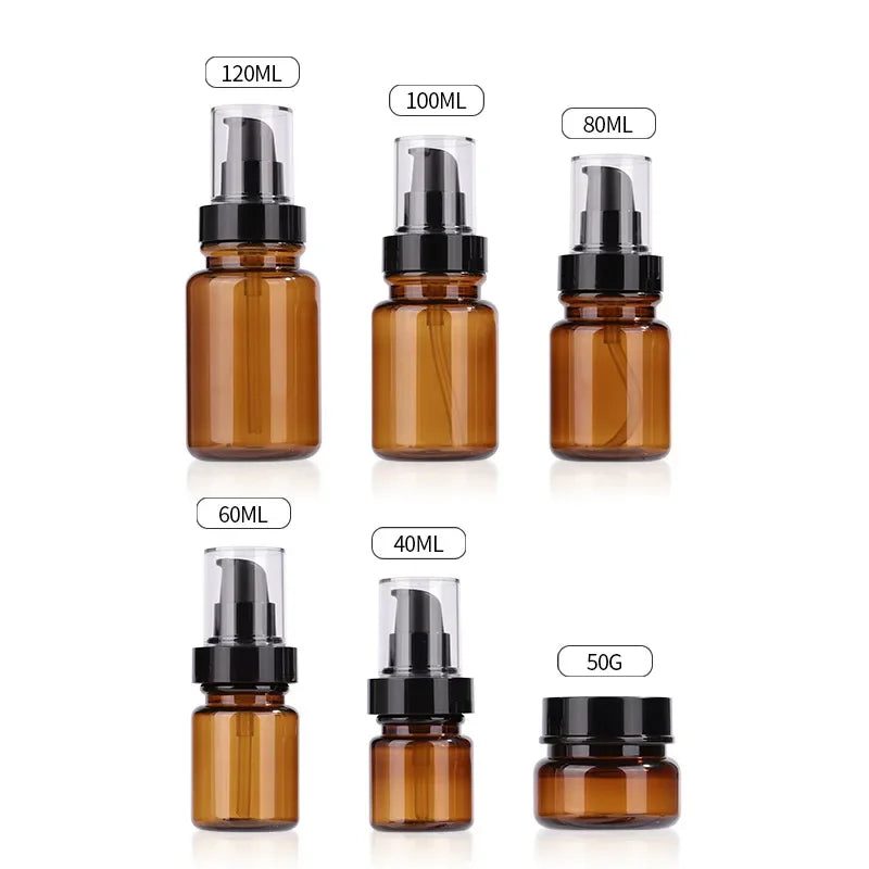 Amber Refillable Spray Bottles 40ml–120ml | Cosmetic Travel Refillable Spray Bottle QXL