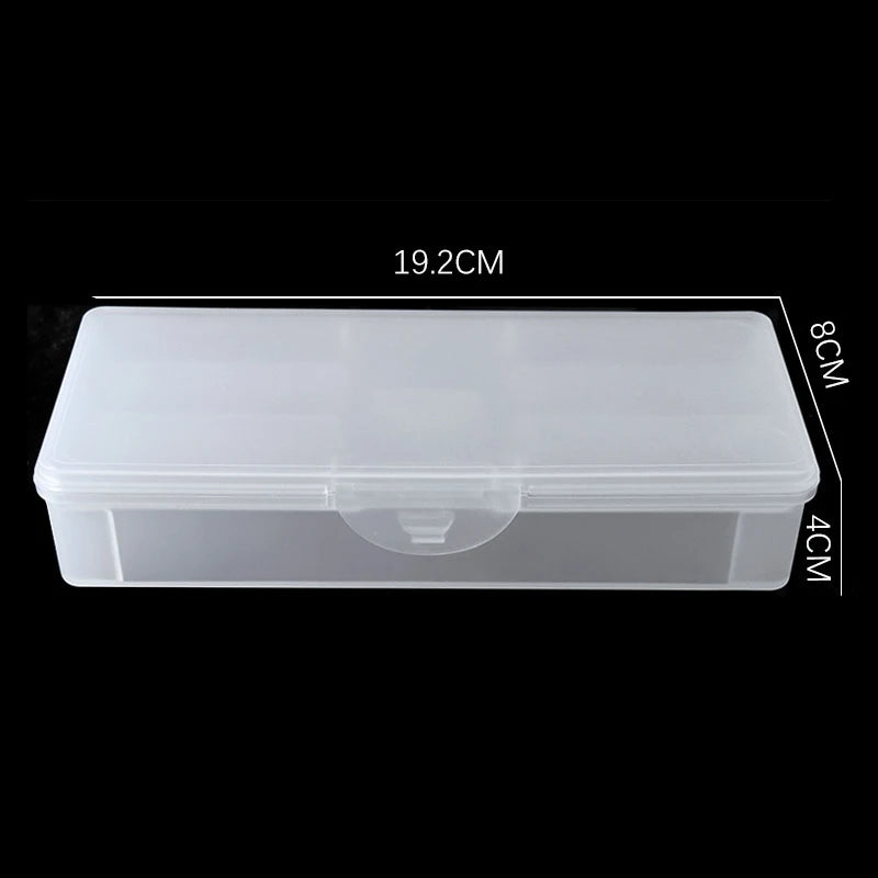 Double-Layer Nail Art Storage Box | Transparent Organizer Nail Art Organizer QXL