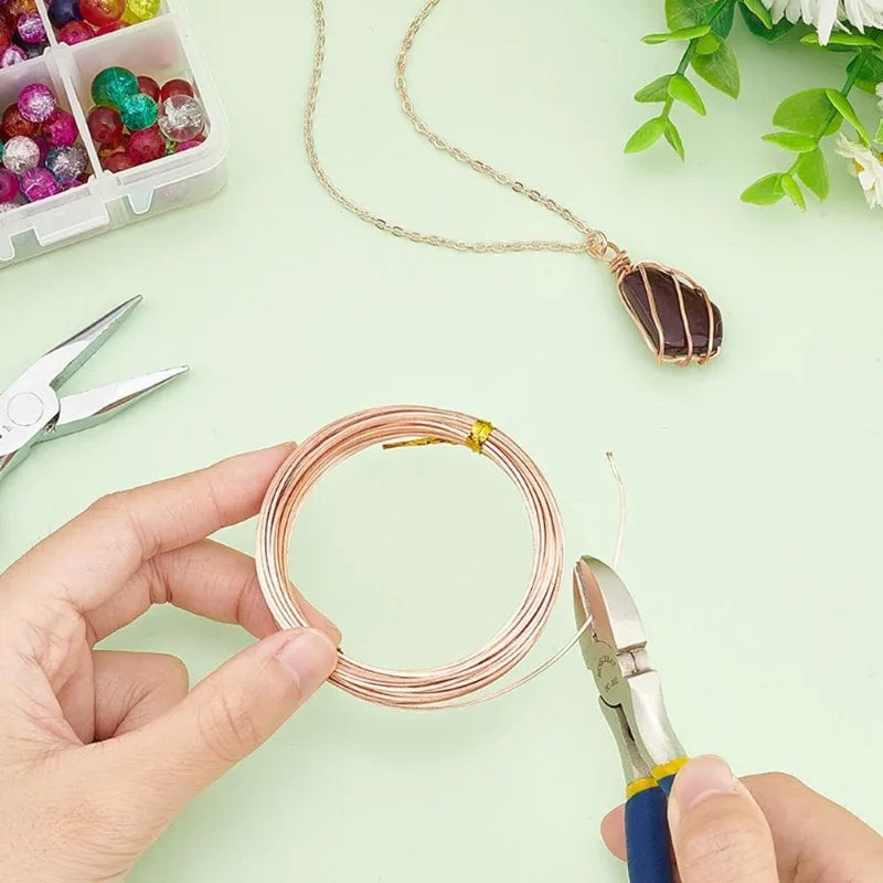 20 Gauge Square Bare Copper Wire 19.6 Ft | DIY Jewelry Craft Jewelry Craft Wire QXL