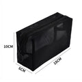 Mesh Cosmetic Bag | Travel Makeup & Toiletry Organizer Pouch Cosmetic Organizer Bag QXL M