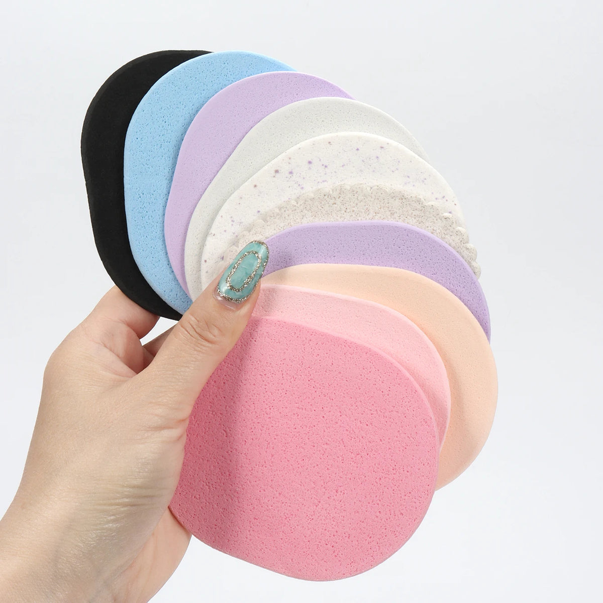 Ultra-Thin Facial Cleansing Puffs for Makeup Removal – 5/10/20 Pcs Facial Cleansing Puff QXL 10Pcs