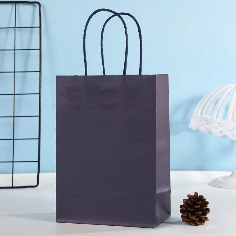 Kraft Paper Party Favor Bags with Handles | Birthday Gift Bags Party Favor Bags QXL