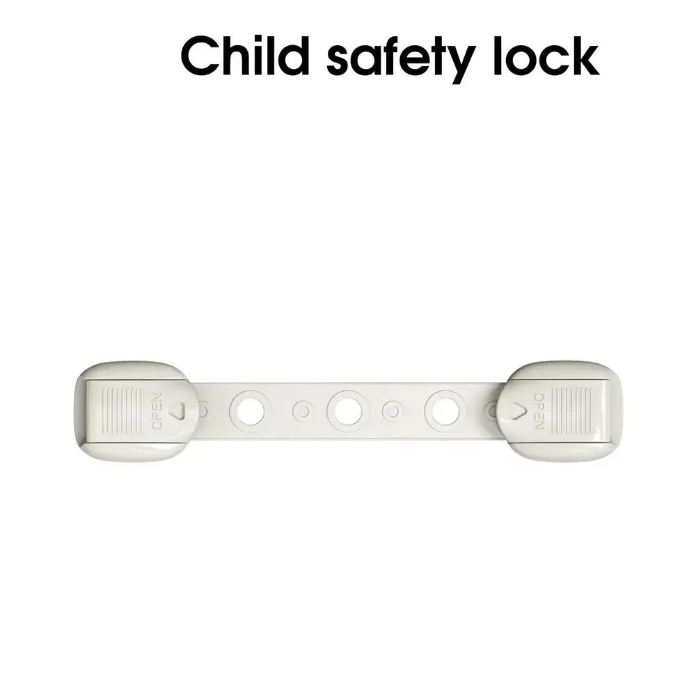 5-Pack Baby Safety Cabinet & Drawer Locks | Anti-Pinch Strap Baby Safety Lock QXL B158 Gray-1Pcs