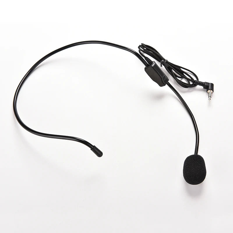Wired Headset Mic 3.5mm Cardioid Dynamic | Voice Amplifier Headset Microphone QXL