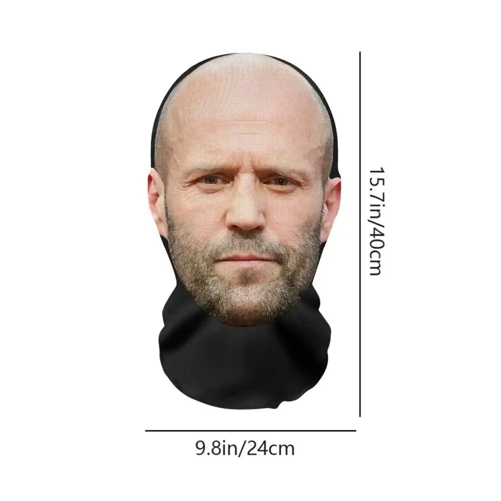 3D Printed Novelty Head Cover Mask | Cosplay & Party Prop Costume Mask QXL