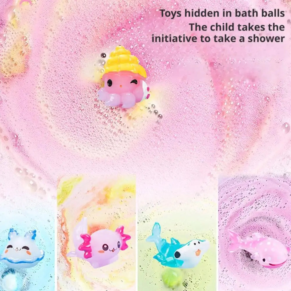12-Pack Luxury Bath Bombs | Flowers, Essential Oils & Toy Surprise Bath Bomb Gift Set QXL