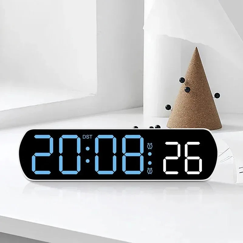 Voice-Activated LED Digital Alarm Clock | Temp, Date & Timer Digital Alarm Clock QXL