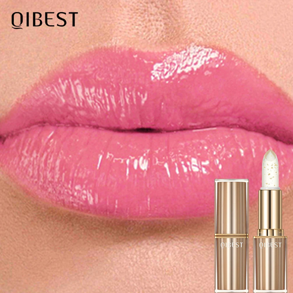 QiBest Color Changing Glitter Lipstick | Moisturizing Lip Stain Color Changing Lipstick QXL