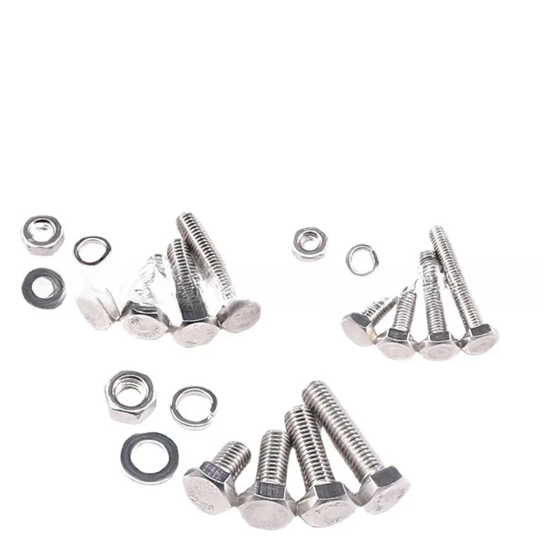 705-Pc M3 M4 M5 Stainless Steel Hex Bolts Nuts Washers Kit Fastener Assortment Kit QXL
