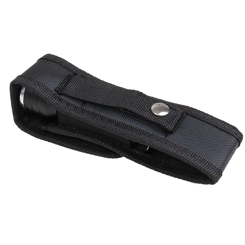 Nylon Belt Holster Pouch for LED Flashlight Torch | Black Flashlight Belt Holster QXL Default Title