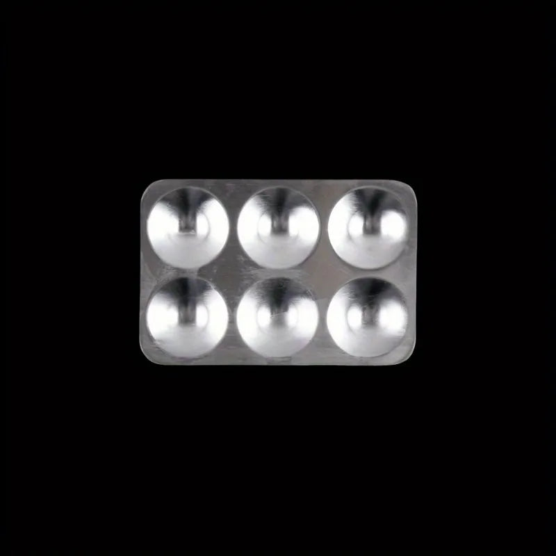 2-Pack Aluminum Palette Dish 6 Wells | Acrylic & Model Painting Paint Palette Dish QXL