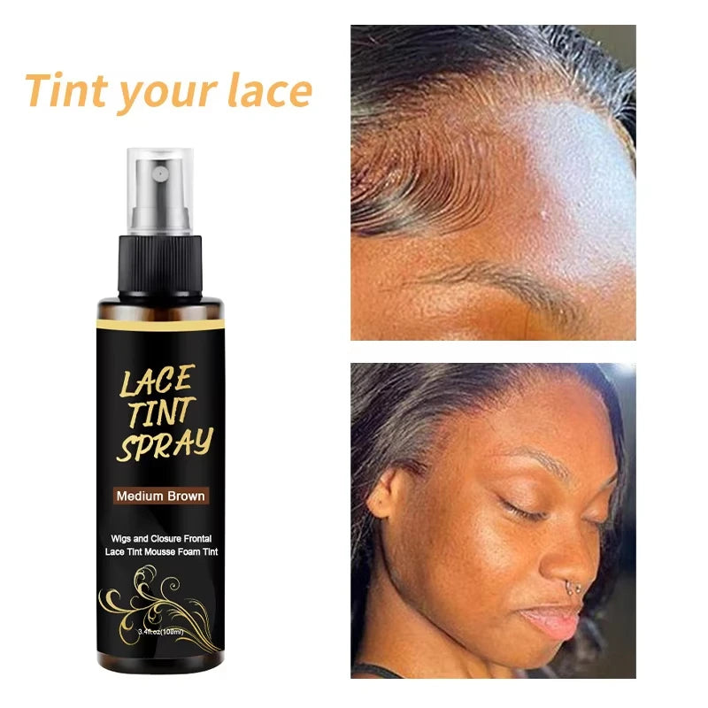 100ml Lace Tint Hold Spray for Wigs | Fast-Drying Adhesive Lace Wig Adhesive Spray QXL