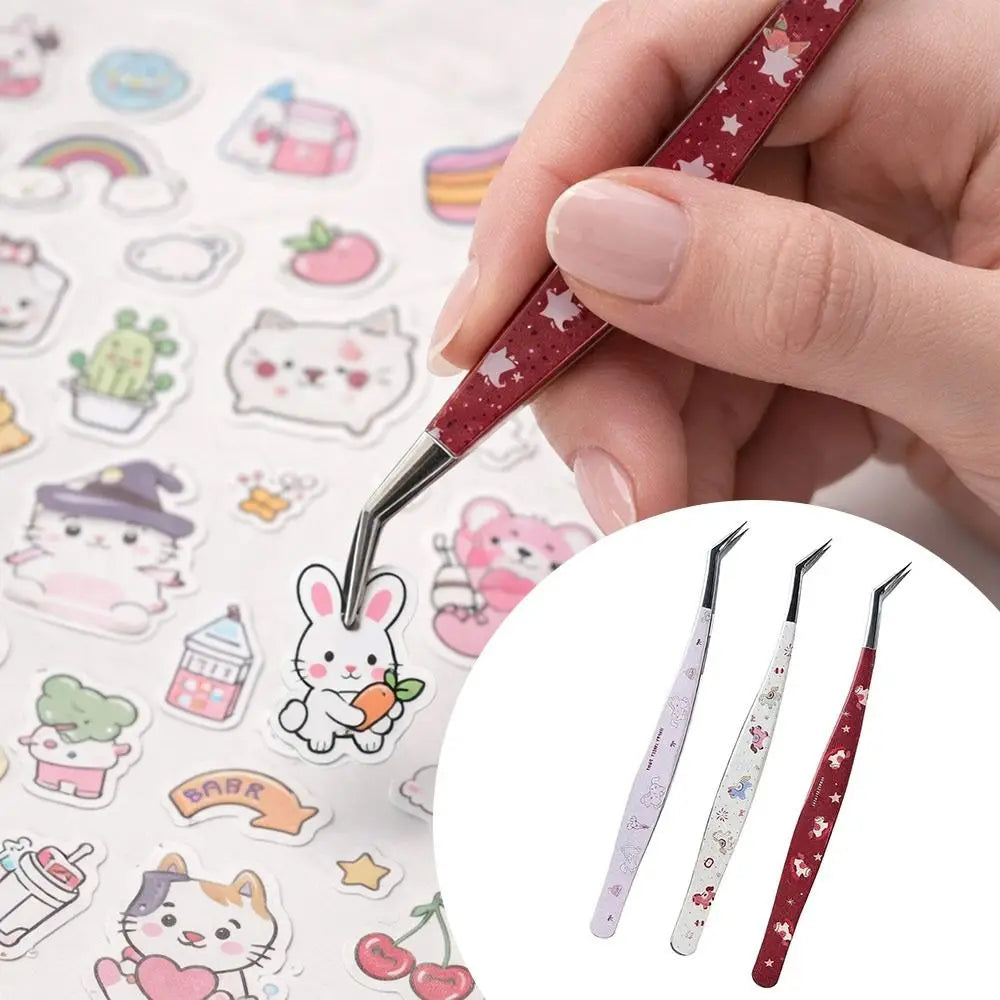 Curved Lash Extension Tweezers | Anti-Static Stainless Steel Lash Extension Tweezer QXL