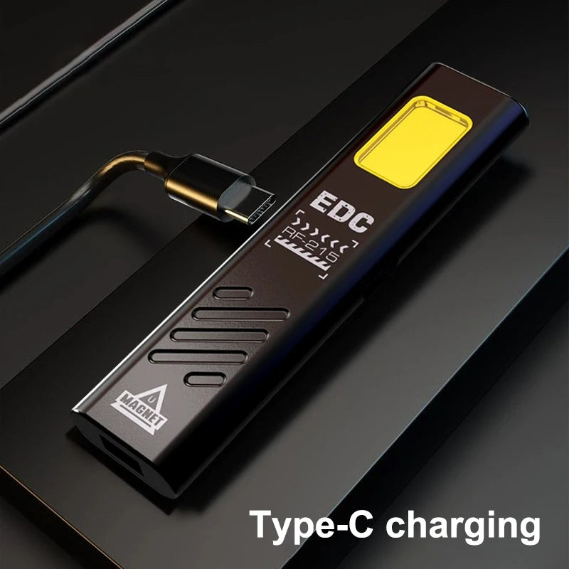 LED Rechargeable Keychain Flashlight 550LM | Magnetic Mini Torch Keychain Flashlight QXL