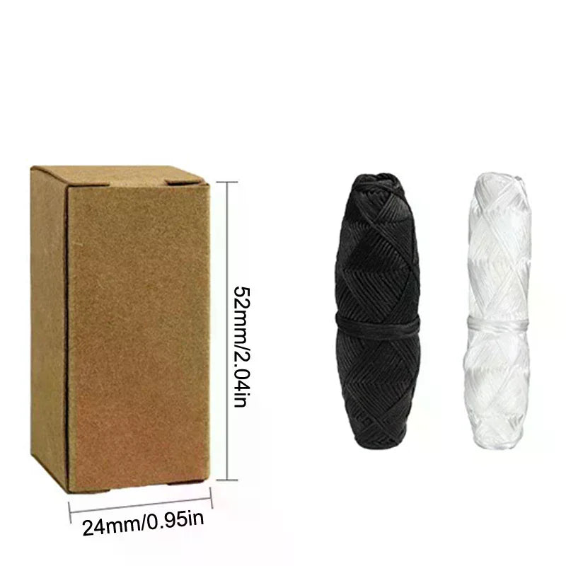 30m Bamboo Charcoal Dental Floss | Refillable Glass Holder Mint Eco Dental Floss QXL