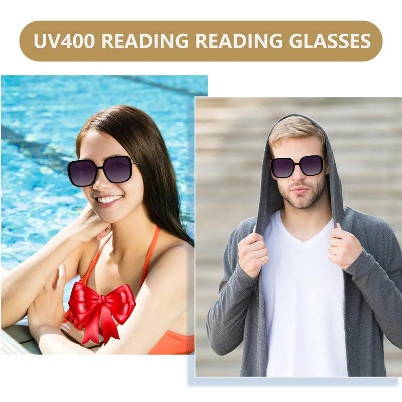 Women's Oversized Square Gradient Sunglasses – UV Protection Fashion Sunglasses QXL