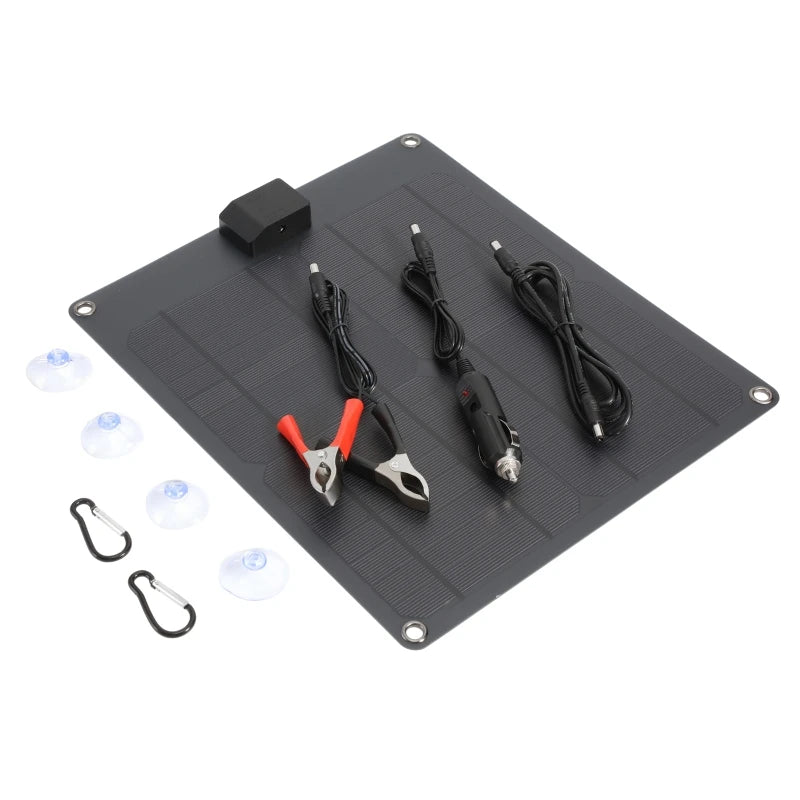 50W/100W Flexible Solar Panel USB & 12V Portable Outdoor Charger Portable Solar Panel QXL