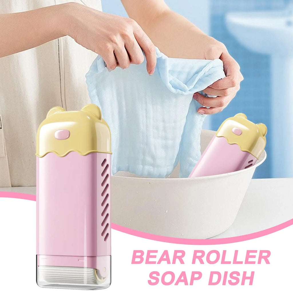 Portable Rolling Foam Soap Box | Travel Toiletry Container Travel Soap Box QXL