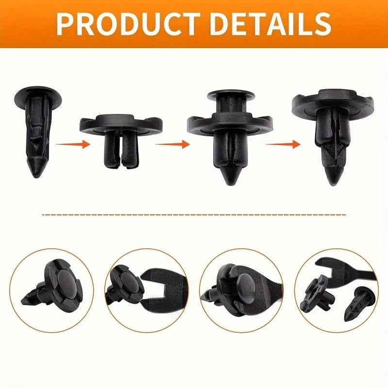 Nissan Mudguard Panel Clips | Push-Type Fasteners SUV & Truck Body Panel Clips QXL