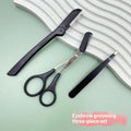 3-Piece Stainless Steel Eyebrow Grooming Kit – Comb, Scissor & Trimmer Eyebrow Grooming Kit QXL 3PCS