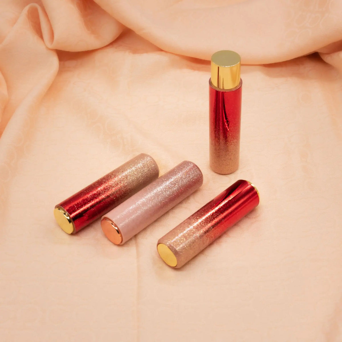 3.5g Empty Lipstick Tube 12.1mm | Refillable Flash Pink Spring Cap Lipstick Tube Container QXL