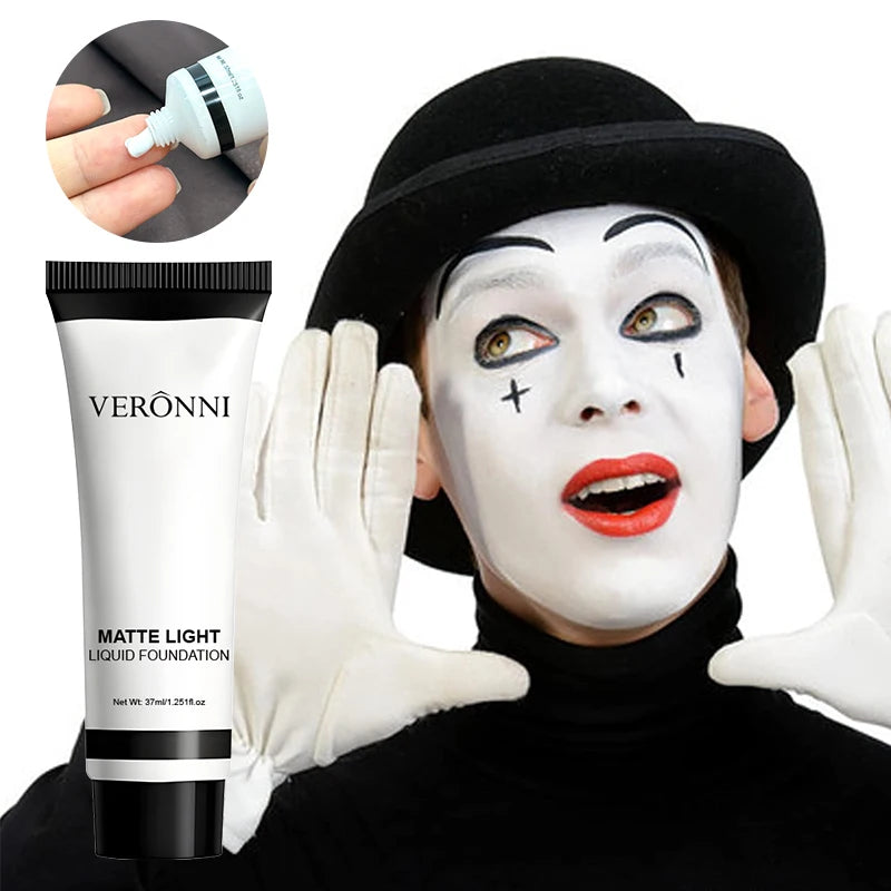 VERONNI Pure White Face Paint Foundation | Halloween Clown COS Face Paint Foundation QXL