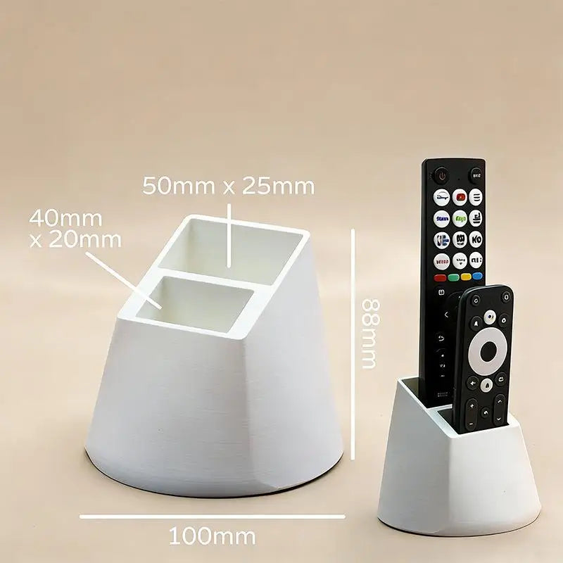 Dual-Compartment Remote Control Holder | Desktop Organizer Desktop Organizer QXL