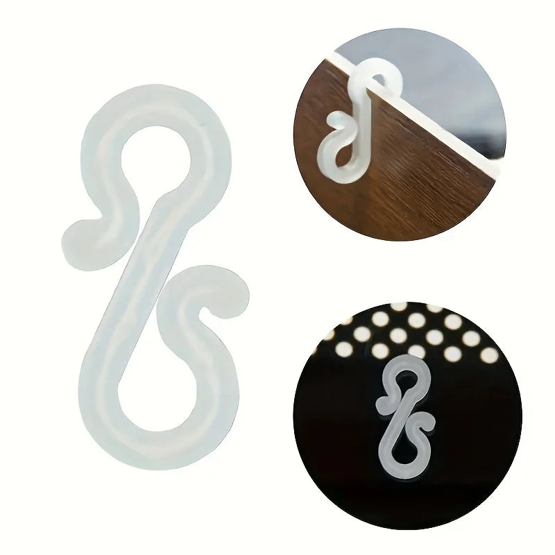 Mini S-Clip Gutter Hooks for Christmas Lights | Easy Install Christmas Light Clips QXL
