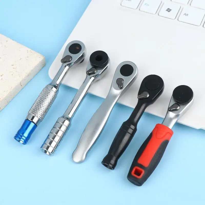 72-Tooth 1/4" Mini Ratchet Wrench | Magnetic Reversible Tool Ratchet Wrench QXL