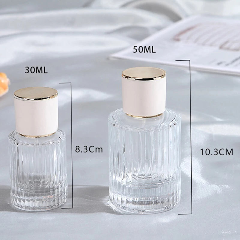 Refillable Glass Perfume Spray Bottle 30ml 50ml Atomizer Perfume Atomizer Bottle QXL