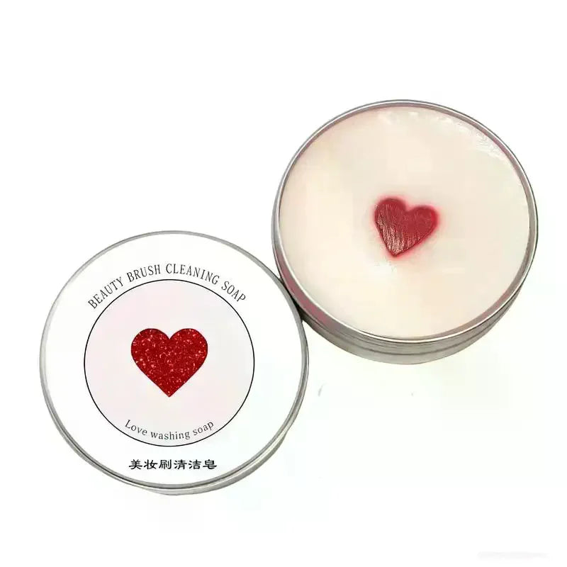 YOVIP 100g Makeup Brush Cleaner Soap + Cleaning Pad Brush Cleaner Soap QXL
