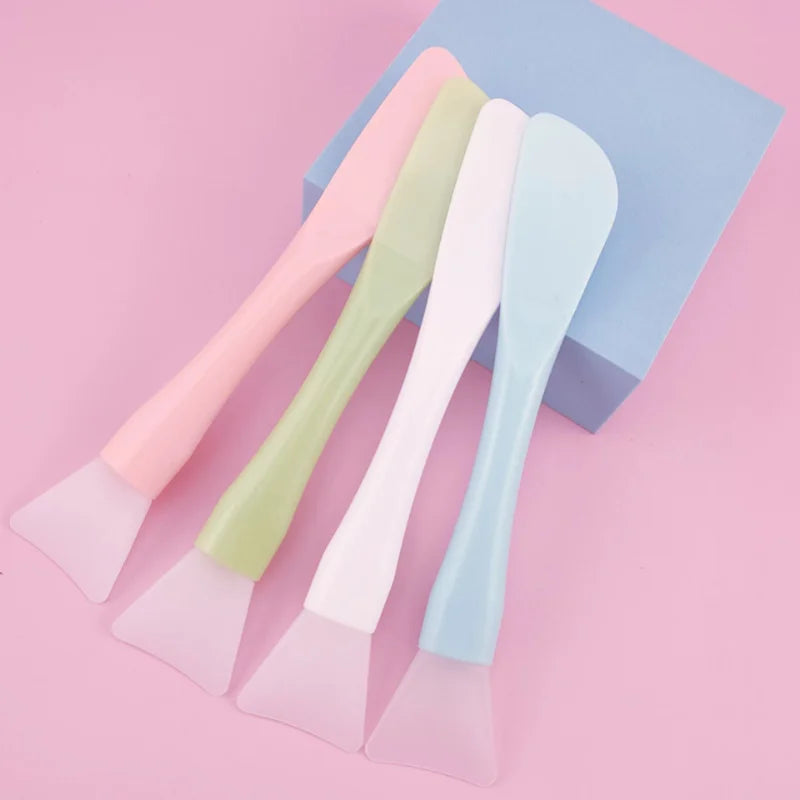 2-in-1 Silicone Face Mask Brush with Scraper | DIY Mud Tool Face Mask Brush QXL