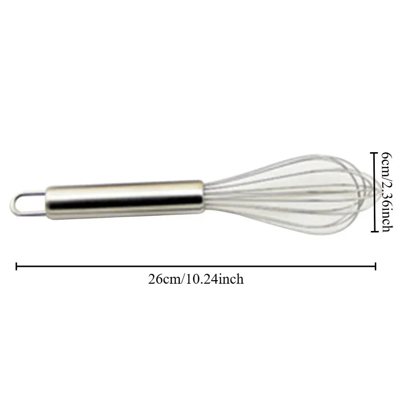 Stainless Steel Whisk – Egg Beater & Cream Mixing Tool Kitchen Whisk QXL