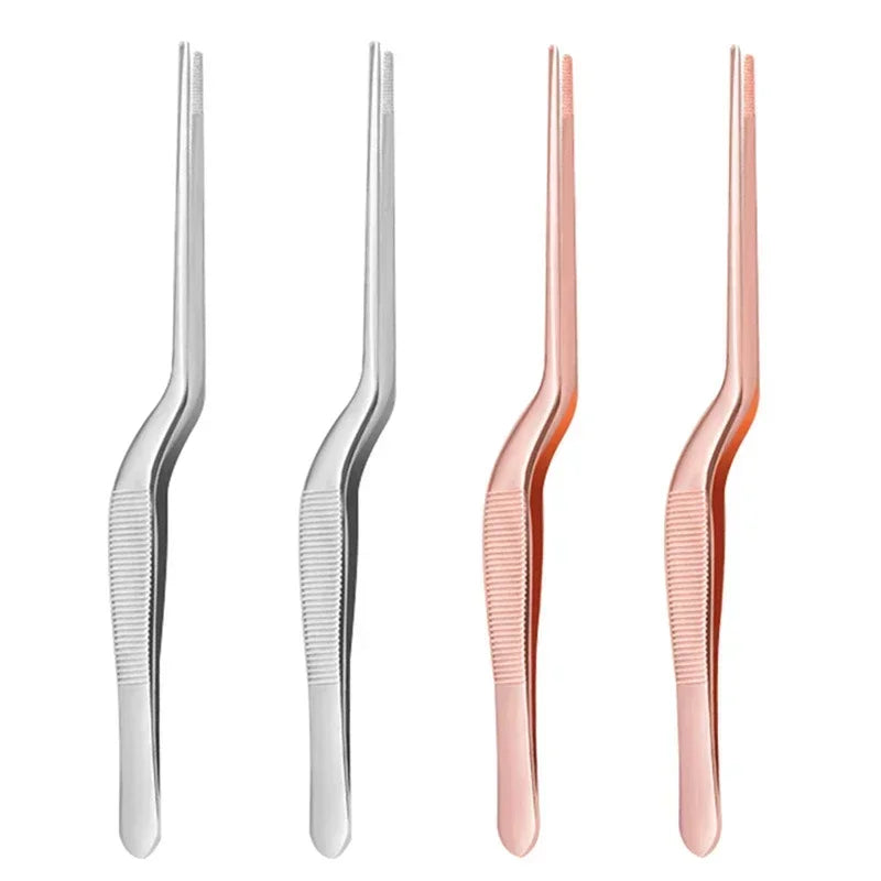 Curved Stainless Steel Earwax Tweezer | Angled Ear Cleaner Ear Cleaning Tweezer QXL
