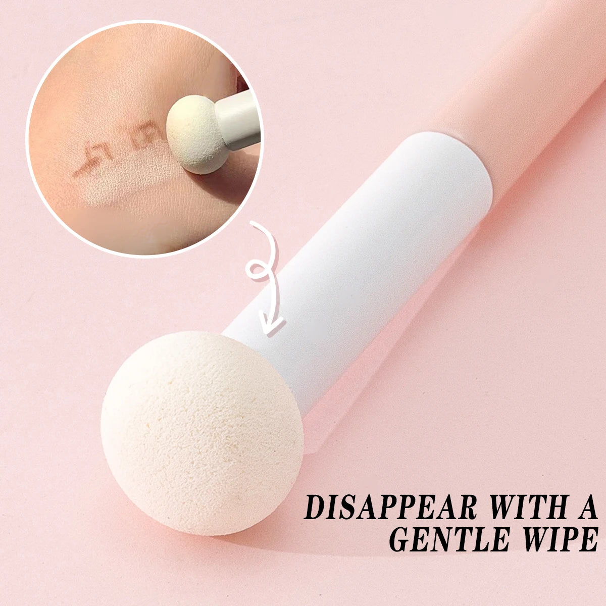 Mushroom Head Concealer Brush | Soft Mini Makeup Brush Concealer Makeup Brush QXL White
