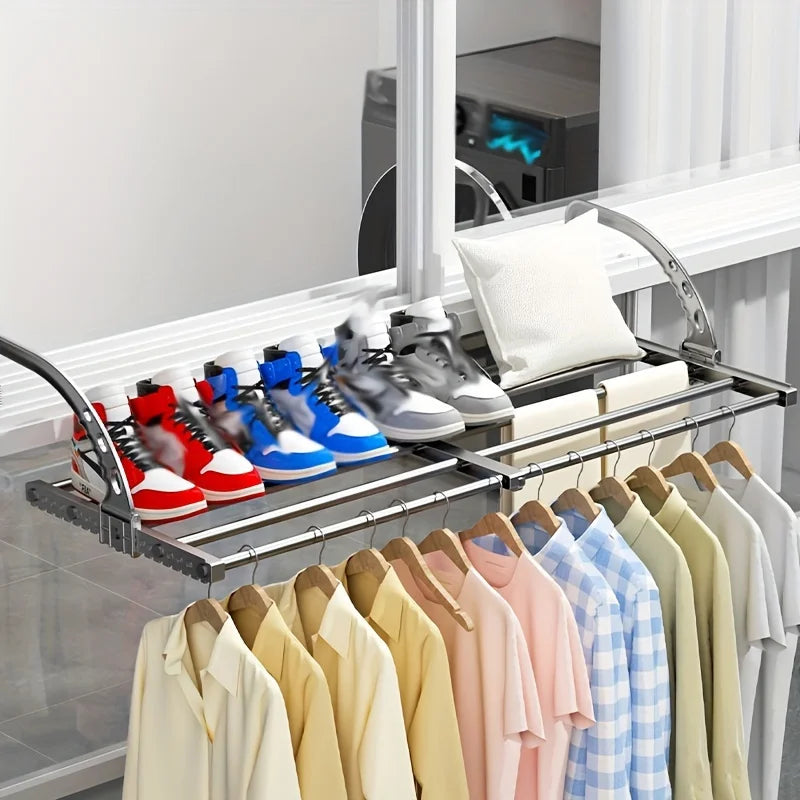 Adjustable Multi-Clip Indoor Drying Rack | Balcony & Window Drying Rack QXL