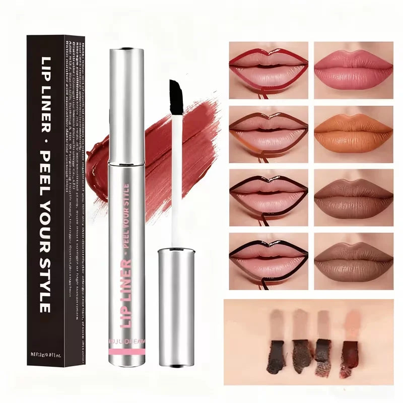 JUJU Dream 2-in-1 Peel-Off Matte Lip Gloss & Liner Matte Lip Tint QXL