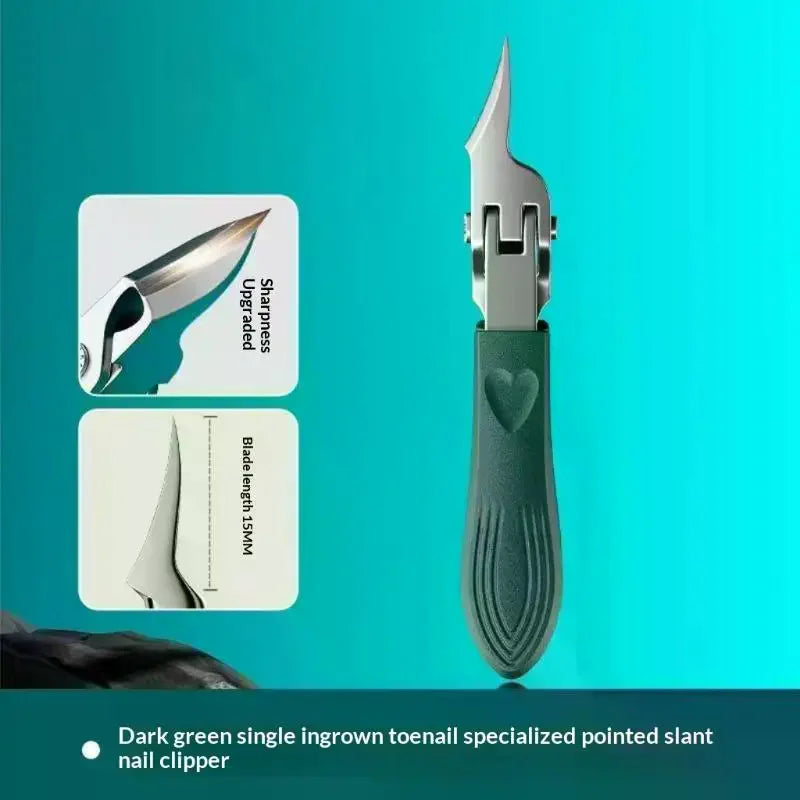 Slanted Stainless Steel Nail Clipper | Anti-Splash Toenail Clipper Nail Clipper QXL