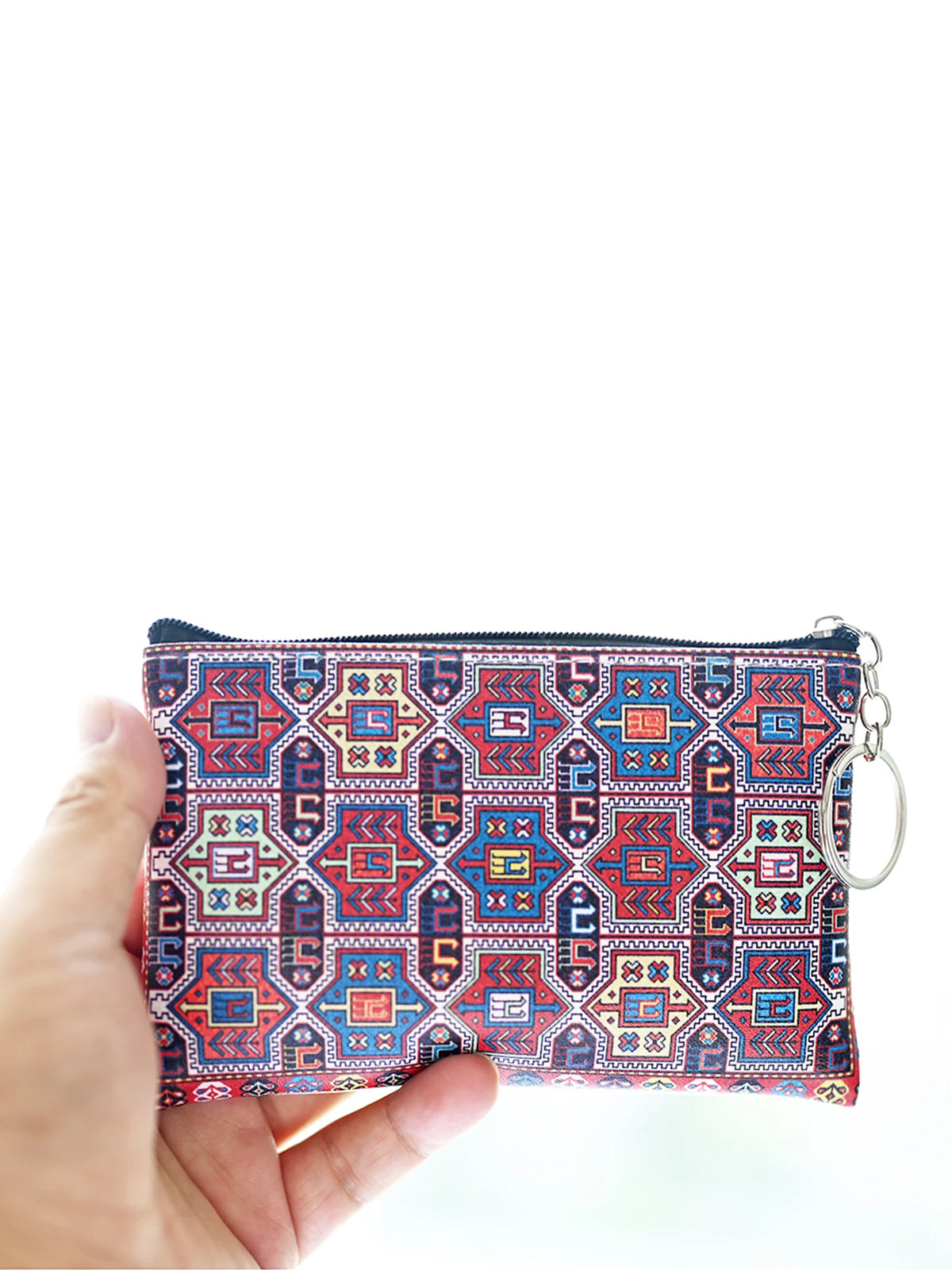Vintage Printed Coin Wallet | Lightweight PU Unisex Purse Coin Wallet QXL