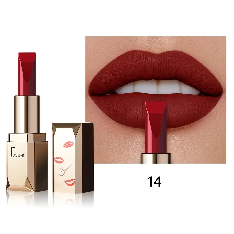 Velvet Matte Lipstick | Waterproof Long-Lasting Silky Finish Matte Lipstick QXL 14