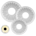 Clear Ribbon Rosette Maker Tool | 9cm 12cm 15cm DIY Flowers Ribbon Rosette Maker QXL 3pcs set