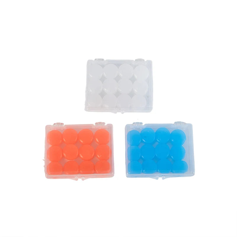 12-Pack Moldable Silicone Earplugs for Swimming & Sleep Moldable Earplugs QXL
