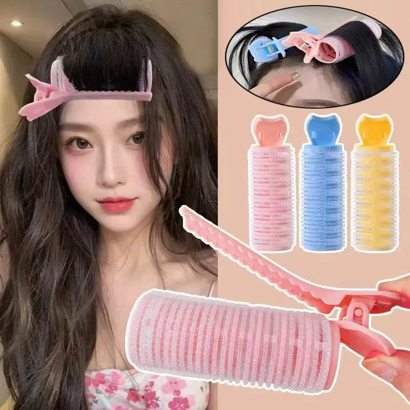 Heatless Hair Curler Clips | Overnight Bang Roller 1-2pc Heatless Hair Curler QXL