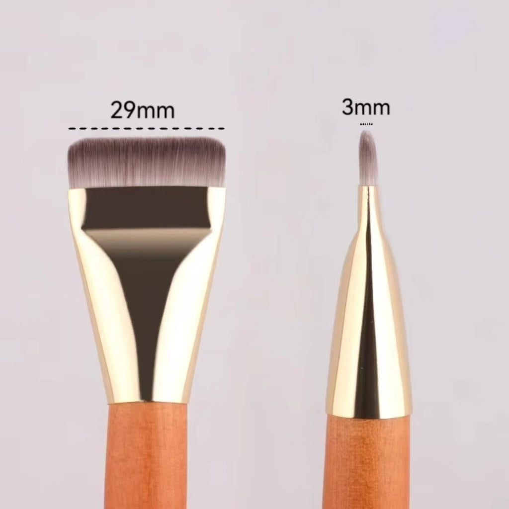 2-Pack Flat & Slant Foundation Brushes – Ultra-Thin Foundation Brush Set QXL