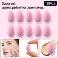 10-Pack Mini Pink Makeup Sponge Eggs | Water-Expanding Blender Makeup Sponge Set QXL Pink