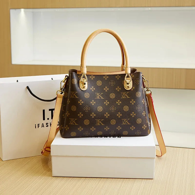 Luxury Vegan Leather Diaper Bag | Large Crossbody Tote for Moms Crossbody Diaper Bag QXL