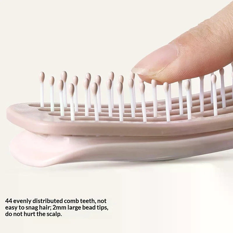 Folding Hair Brush Comb with Mirror | Anti-Static Travel Comb Folding Travel Comb QXL