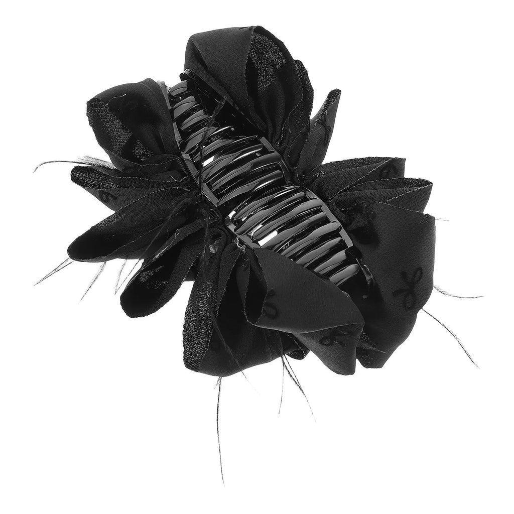 Large Bow Hair Claw Clip for Thick Hair | Elegant Shark Clip Bow Hair Claw Clip QXL